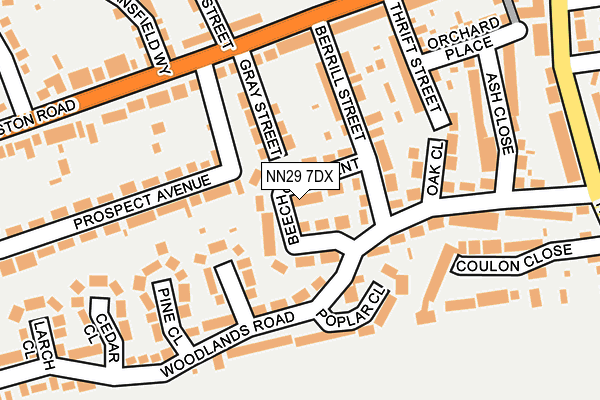 NN29 7DX map - OS OpenMap – Local (Ordnance Survey)