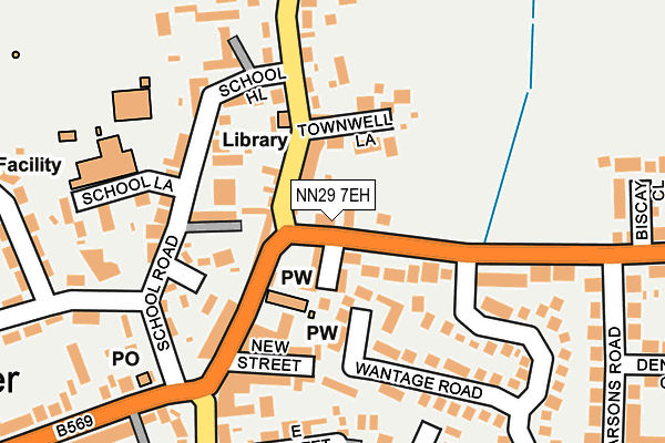 NN29 7EH map - OS OpenMap – Local (Ordnance Survey)