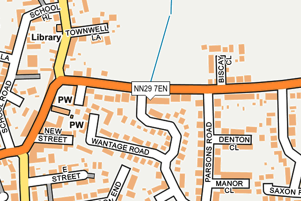 NN29 7EN map - OS OpenMap – Local (Ordnance Survey)