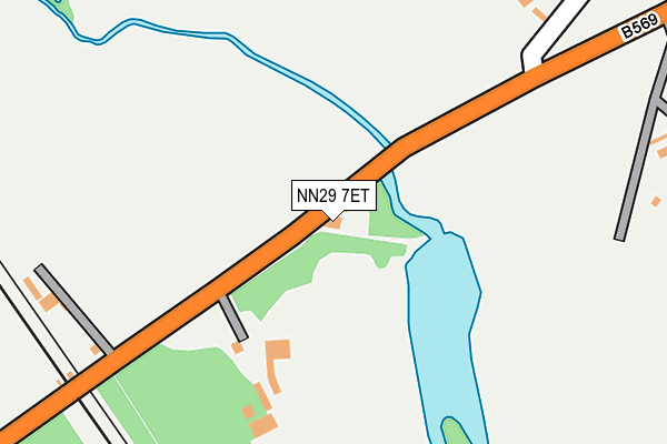 NN29 7ET map - OS OpenMap – Local (Ordnance Survey)