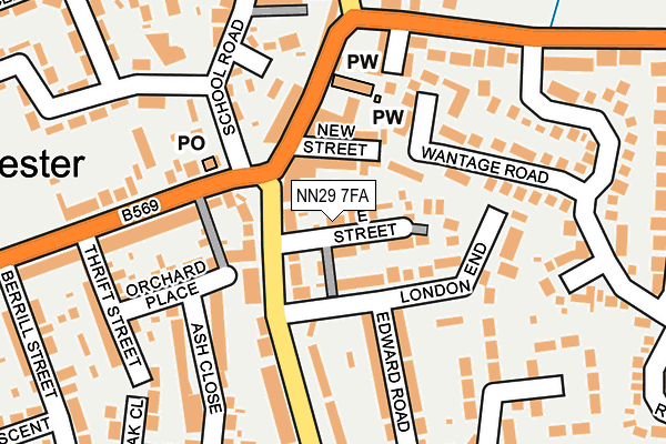 NN29 7FA map - OS OpenMap – Local (Ordnance Survey)