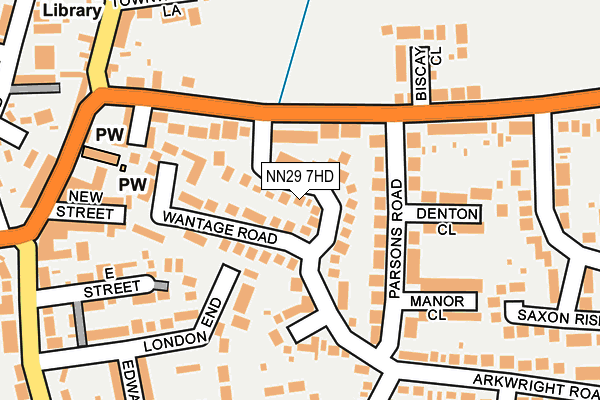 NN29 7HD map - OS OpenMap – Local (Ordnance Survey)