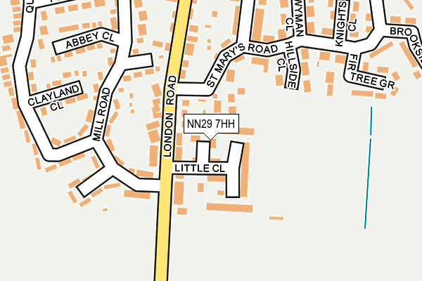 NN29 7HH map - OS OpenMap – Local (Ordnance Survey)