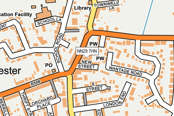 NN29 7HN map - OS OpenMap – Local (Ordnance Survey)
