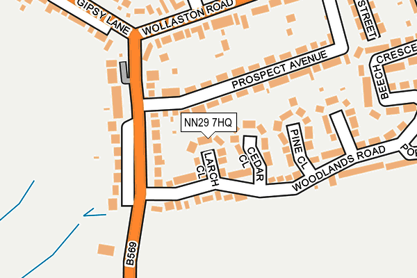 NN29 7HQ map - OS OpenMap – Local (Ordnance Survey)