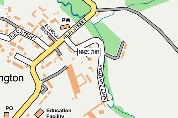 NN29 7HR map - OS OpenMap – Local (Ordnance Survey)