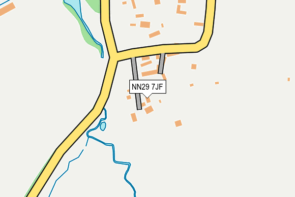 NN29 7JF map - OS OpenMap – Local (Ordnance Survey)