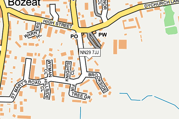 NN29 7JJ map - OS OpenMap – Local (Ordnance Survey)
