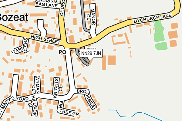 NN29 7JN map - OS OpenMap – Local (Ordnance Survey)