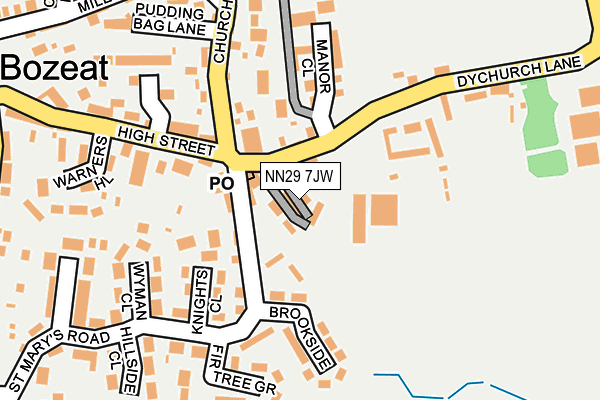 NN29 7JW map - OS OpenMap – Local (Ordnance Survey)