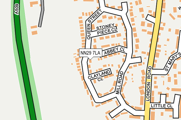 NN29 7LA map - OS OpenMap – Local (Ordnance Survey)