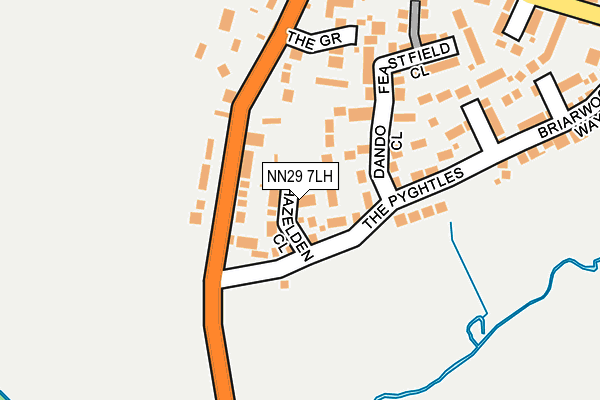 NN29 7LH map - OS OpenMap – Local (Ordnance Survey)