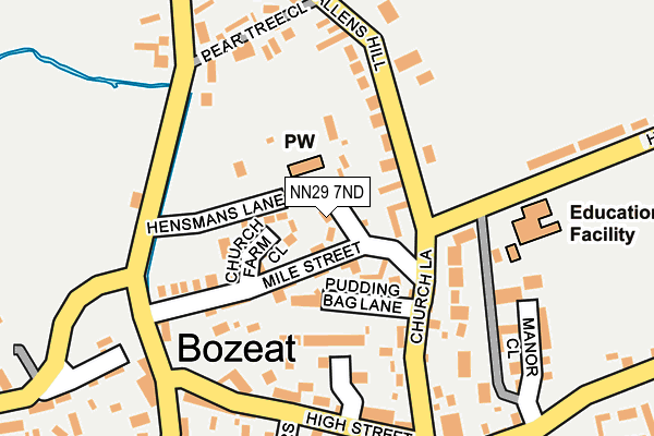 NN29 7ND map - OS OpenMap – Local (Ordnance Survey)