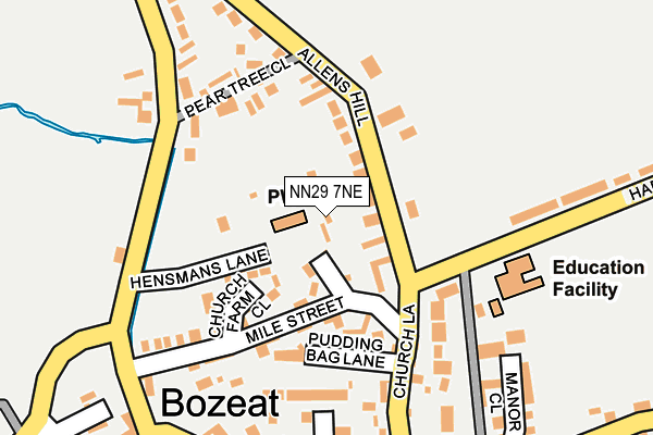 NN29 7NE map - OS OpenMap – Local (Ordnance Survey)