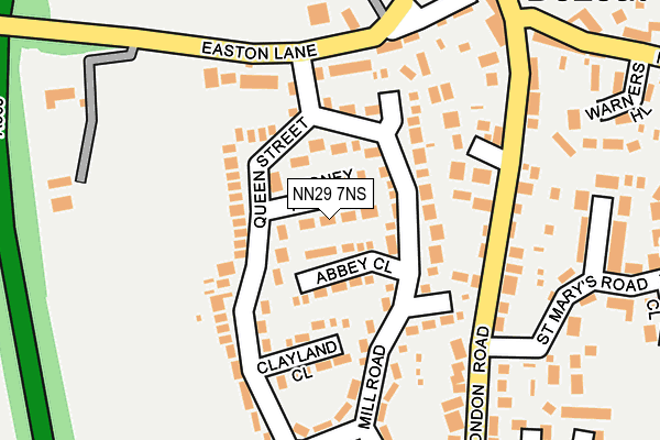 NN29 7NS map - OS OpenMap – Local (Ordnance Survey)