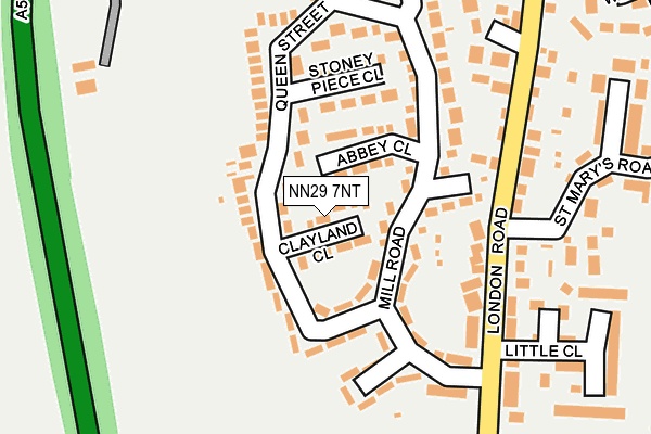 NN29 7NT map - OS OpenMap – Local (Ordnance Survey)