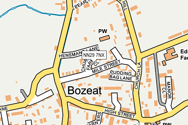 NN29 7NX map - OS OpenMap – Local (Ordnance Survey)