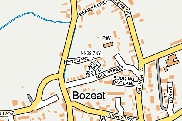 NN29 7NY map - OS OpenMap – Local (Ordnance Survey)