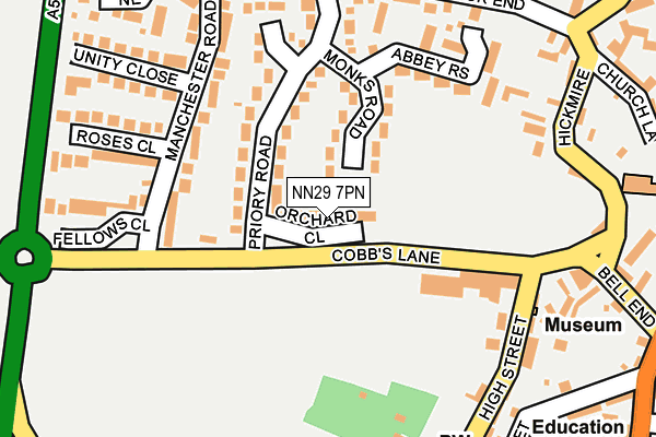 NN29 7PN map - OS OpenMap – Local (Ordnance Survey)