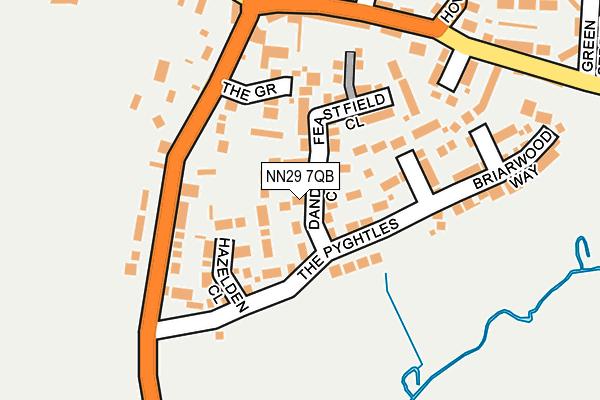 NN29 7QB map - OS OpenMap – Local (Ordnance Survey)