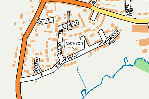 NN29 7QD map - OS OpenMap – Local (Ordnance Survey)