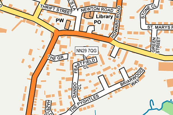 NN29 7QG map - OS OpenMap – Local (Ordnance Survey)