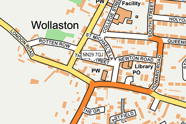 Map of P JOHNSTON CONSTRUCTION LTD at local scale