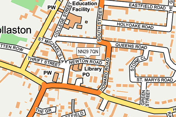 NN29 7QN map - OS OpenMap – Local (Ordnance Survey)
