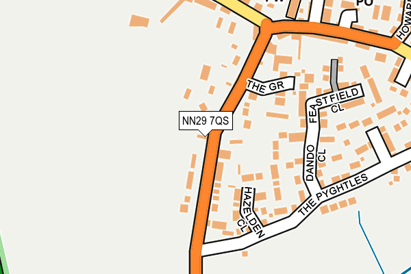 NN29 7QS map - OS OpenMap – Local (Ordnance Survey)