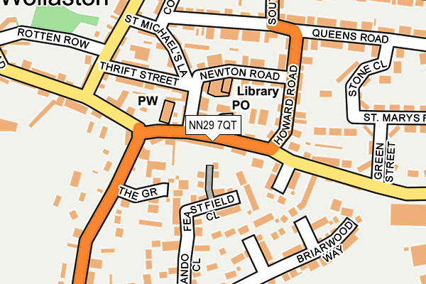 NN29 7QT map - OS OpenMap – Local (Ordnance Survey)
