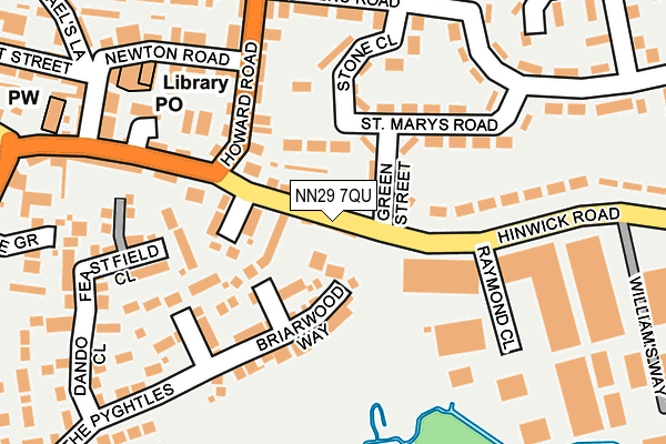 NN29 7QU map - OS OpenMap – Local (Ordnance Survey)