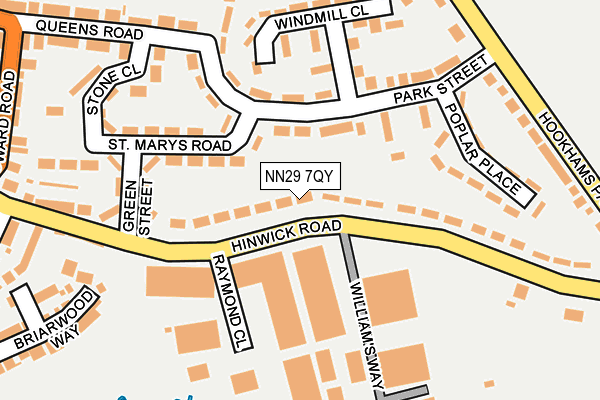 NN29 7QY map - OS OpenMap – Local (Ordnance Survey)