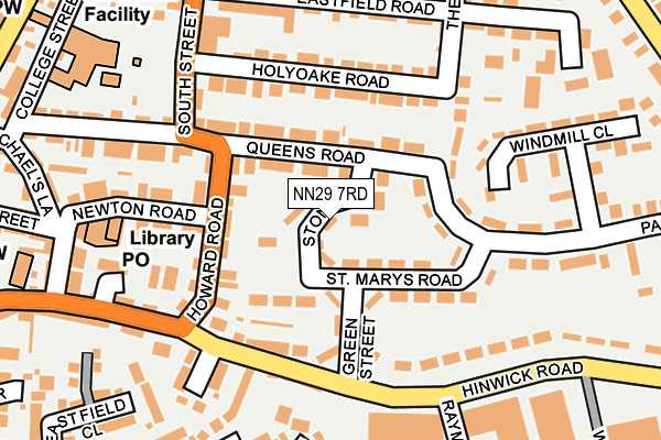 NN29 7RD map - OS OpenMap – Local (Ordnance Survey)