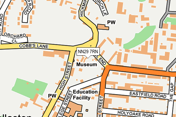 NN29 7RN map - OS OpenMap – Local (Ordnance Survey)