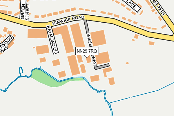 NN29 7RQ map - OS OpenMap – Local (Ordnance Survey)