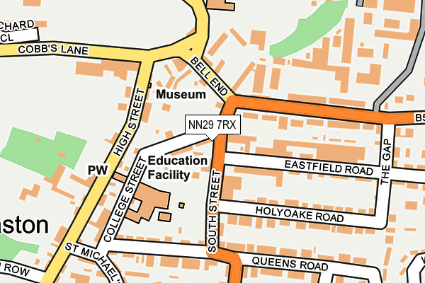 NN29 7RX map - OS OpenMap – Local (Ordnance Survey)