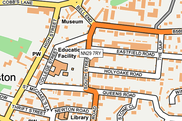 NN29 7RY map - OS OpenMap – Local (Ordnance Survey)