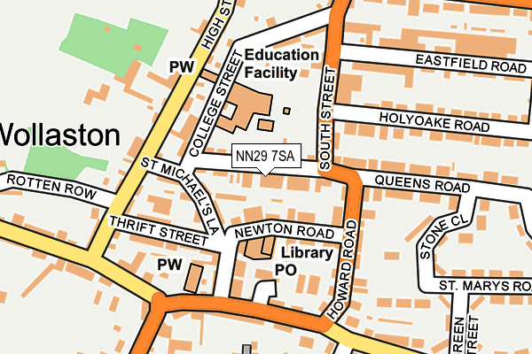 NN29 7SA map - OS OpenMap – Local (Ordnance Survey)