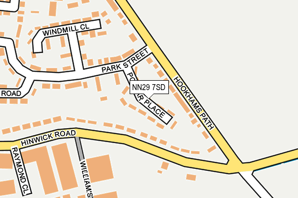 NN29 7SD map - OS OpenMap – Local (Ordnance Survey)