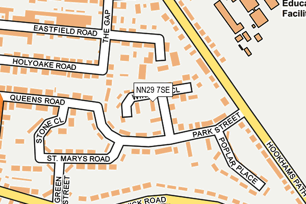 NN29 7SE map - OS OpenMap – Local (Ordnance Survey)