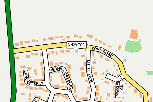 NN29 7SG map - OS OpenMap – Local (Ordnance Survey)