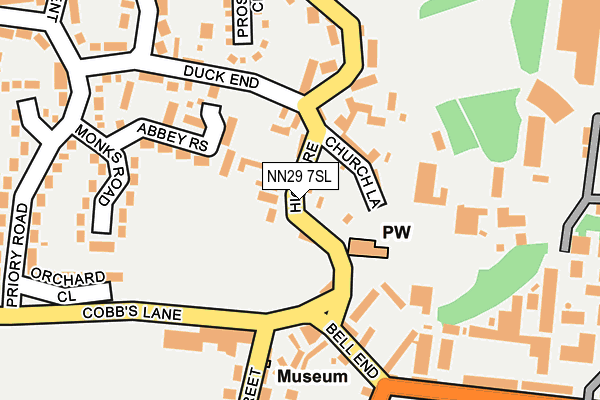 NN29 7SL map - OS OpenMap – Local (Ordnance Survey)
