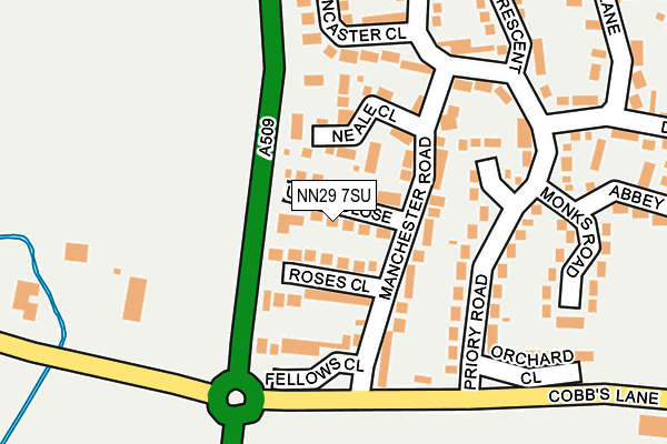 NN29 7SU map - OS OpenMap – Local (Ordnance Survey)