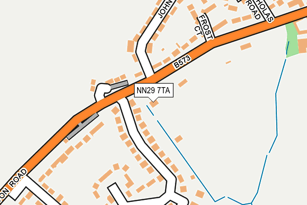 NN29 7TA map - OS OpenMap – Local (Ordnance Survey)