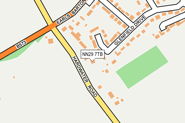 NN29 7TB map - OS OpenMap – Local (Ordnance Survey)