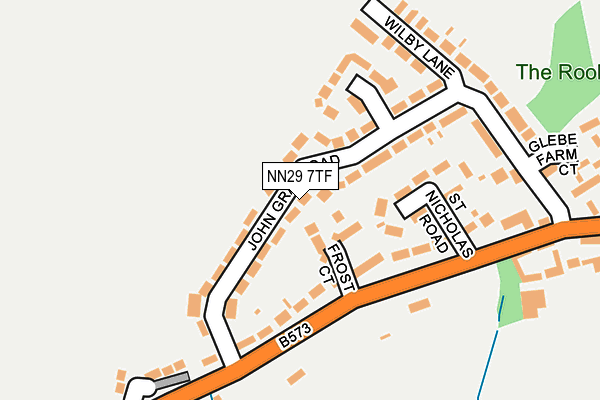 NN29 7TF map - OS OpenMap – Local (Ordnance Survey)