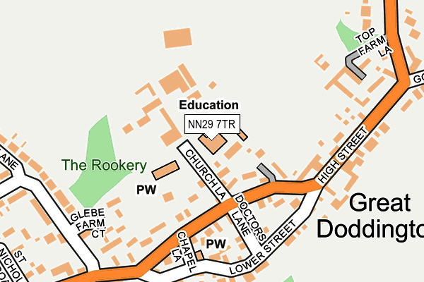 Map of PYRAH (DODDINGTON) LIMITED at local scale