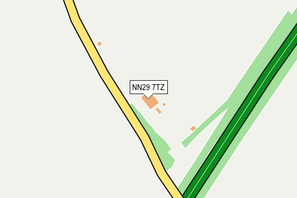 NN29 7TZ map - OS OpenMap – Local (Ordnance Survey)