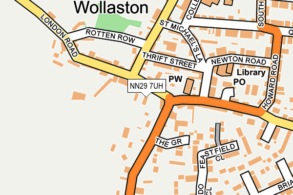NN29 7UH map - OS OpenMap – Local (Ordnance Survey)