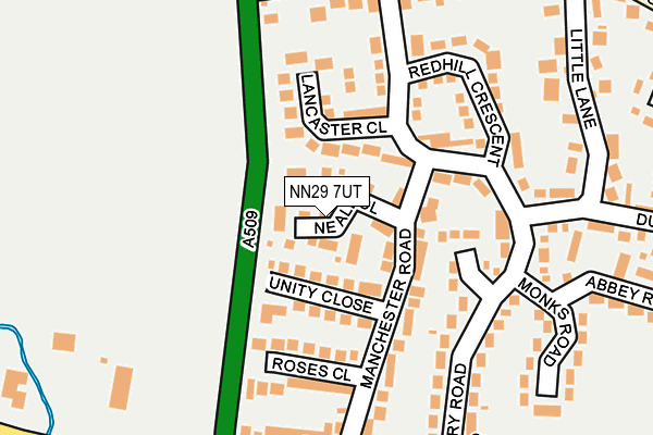 NN29 7UT map - OS OpenMap – Local (Ordnance Survey)